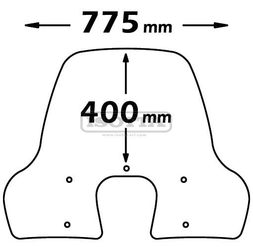 PARABREZZA CON ATTACCHI A734N PIAGGIO  BEVERLY 125-300 ANNO 2010 IN POI 350RST ANNO 2012 - Della Categoria Parabrezza Produttore Isotta - A soli €70.05! Acquista ora su dueruoteaccessori.it