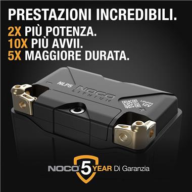 BATTERIA LITHIUM NOCO 12V 250A  2AH 26WH NLP5 - Della Categoria Batterie Produttore NOCO - A soli €115.30! Acquista ora su Due Ruote Accessori