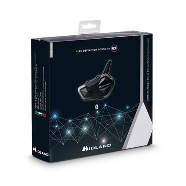 INTERFONO BTR1 ADVANCED SINGOLO BLUETOOTH MIDLAND 2022 - Della Categoria Interfoni Bluetooth Produttore MIDLAND - A soli €167.20! Acquista ora su Due Ruote Accessori
