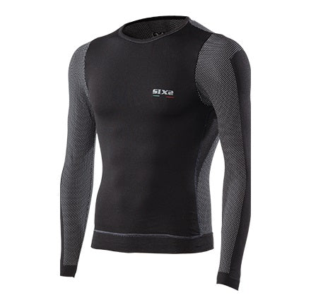 MAGLIA MANICA LUNGA GIROCOLLO ANTIVENTO SIX2 NERA CARBON - Della Categoria Intimo Termico Uomo Produttore SIX - A soli €32.60! Acquista ora su Due Ruote Accessori