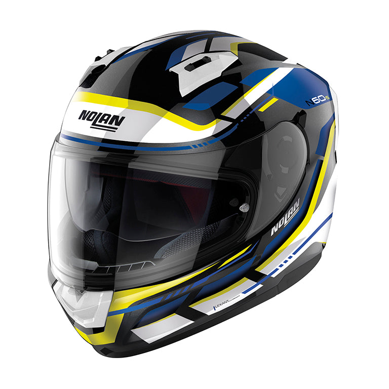 CASCO NOLAN INTEGRALE N60-6 TAGLIA LANCER 064 BIANCO GIALLO BLU - Della Categoria Caschi Integrale Produttore Nolan Helmets - A soli €195! Acquista ora su Due Ruote Accessori