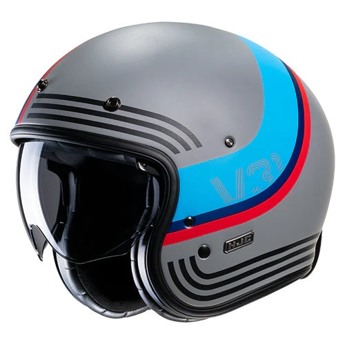 CASCO JET FIBRA HJC V31 BYRON MC21SF GRIGIO AZZURRO OPACO - Della Categoria Caschi Jet Fibra Produttore HJC HELMETS - A soli €195.40! Acquista ora su Due Ruote Accessori