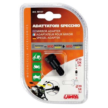 ADATTATORE PER SPECCHI MOTO FILETTO 10MM DESTRO 10MM SINISTRO - Della Categoria Accessori Vari Produttore Lampa - A soli €4.20! Acquista ora su dueruoteaccessori.it