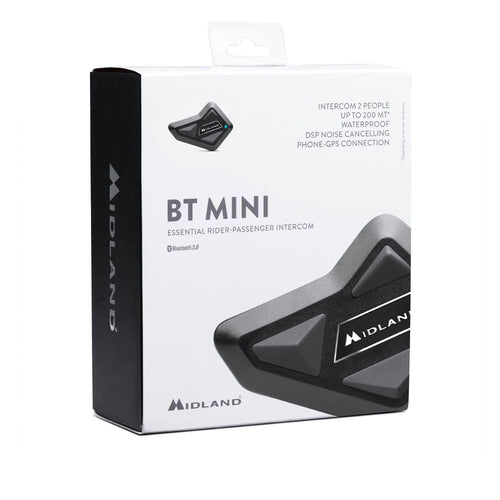 INTERFONO MOTO SCOOTER BTMINI SINGOLO BLUETOOTH MIDLAND - Della Categoria Interfoni Bluetooth Produttore MIDLAND - A soli €103.20! Acquista ora su Due Ruote Accessori