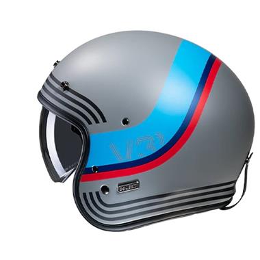 CASCO JET FIBRA HJC V31 BYRON MC21SF GRIGIO AZZURRO OPACO - Della Categoria Caschi Jet Fibra Produttore HJC HELMETS - A soli €195.40! Acquista ora su Due Ruote Accessori