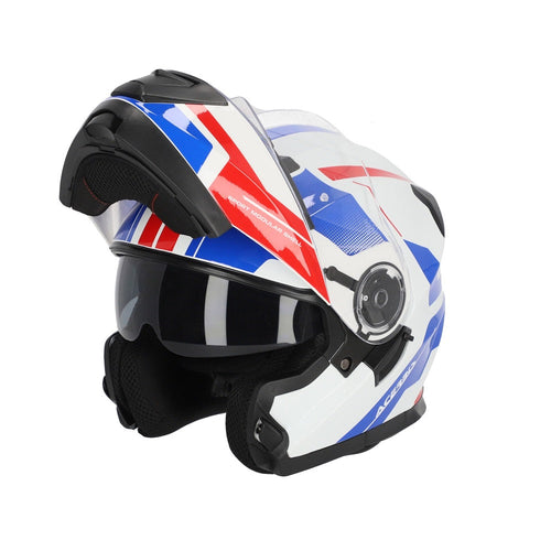 CASCO MODULARE ACERBIS SEREL 2206 BIANCO-BLU-ROSSO - Della Categoria Caschi Modulare Produttore ACERBIS - A soli €118.70! Acquista ora su Due Ruote Accessori