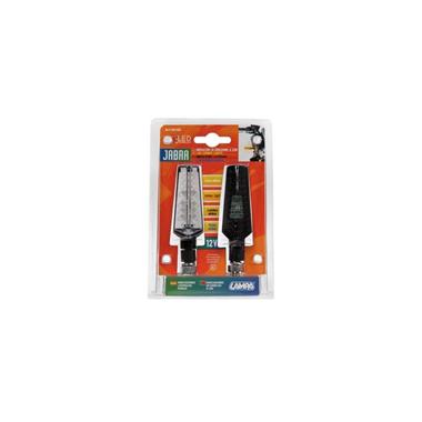 COPPIA FRECCE INDICATORI DIREZIONALI NERE MOD JABRA LED VETRO BIANCO - Della Categoria Freccie Produttore Lampa - A soli €25.65! Acquista ora su dueruoteaccessori.it