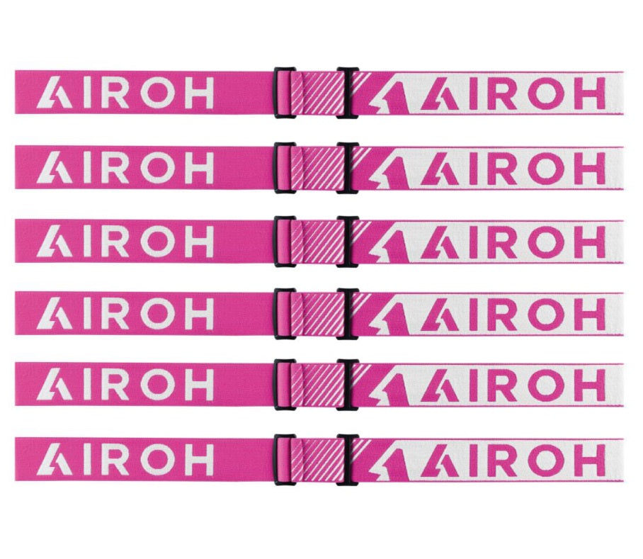 ELASTICO MASCHERA AIROH STRAP XR1 FUXIA BIANCO - Della Categoria Occhiali Produttore Airoh - A soli €8.50! Acquista ora su dueruoteaccessori.it