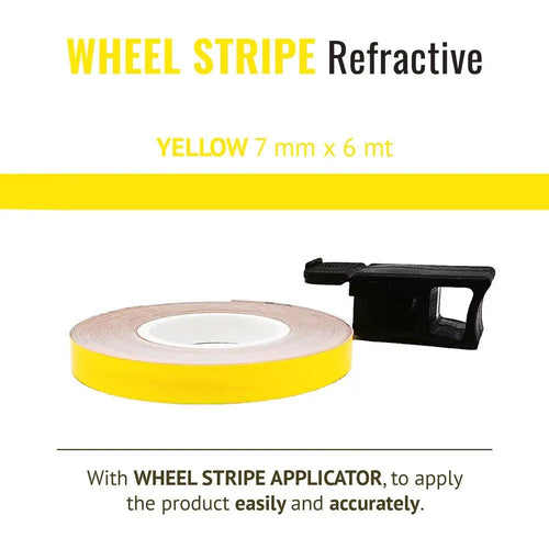 WELL STRIPE GIALLO CON APPL.MM 7-6 - Della Categoria Accessori Vari Produttore QUATTROERRE - A soli €12.50! Acquista ora su dueruoteaccessori.it