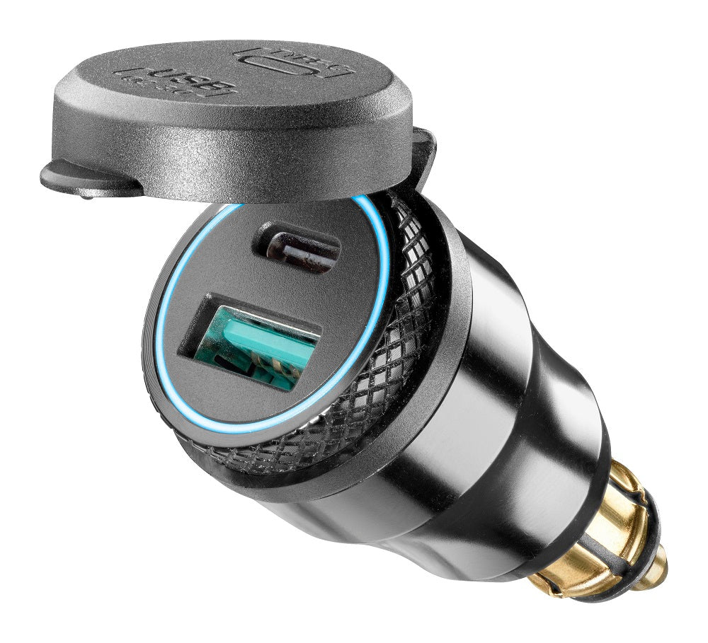 ADATTATORE USB+TYPEC PER PRESA DIN - Della Categoria Accessori Vari Produttore CELLULAR LINE - A soli €23.90! Acquista ora su Due Ruote Accessori