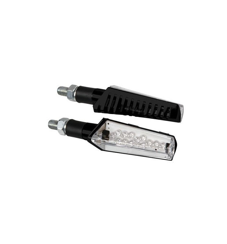 COPPIA FRECCE INDICATORI DIREZIONALI NERE MOD JABRA LED VETRO BIANCO - Della Categoria Freccie Produttore Lampa - A soli €25.65! Acquista ora su dueruoteaccessori.it