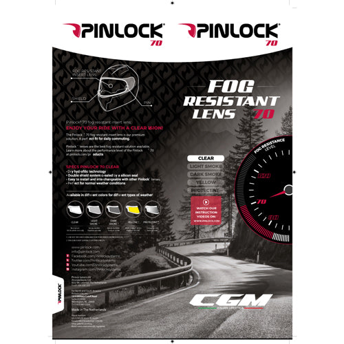 LENTE ANTIAPPANNAMENTO PINLOCK TRASPARENTE - Della Categoria Visiere & Ricambi Produttore CGM HELMETS - A soli €27.45! Acquista ora su Due Ruote Accessori