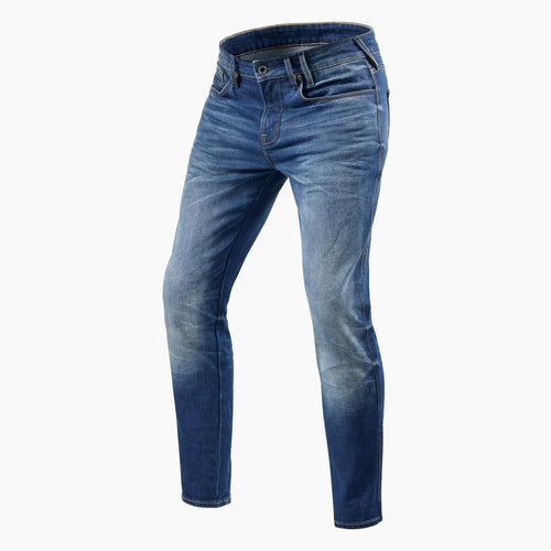 PANTALONE REVIT UOMO JEANS CARLIN SK BLU MEDIO SLAVATO L34 - Della Categoria Pantaloni & Jeans Uomo Produttore REVIT - A soli €160! Acquista ora su Due Ruote Accessori