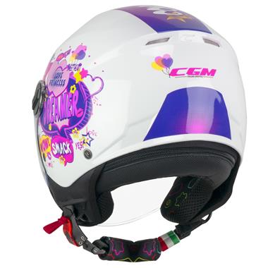 CASCO BAMBINO CGM YOUNG 261G MINI COMICS FUCSIA BIANCO - Della Categoria Caschi Bambino Produttore CGM HELMETS - A soli €69! Acquista ora su Due Ruote Accessori