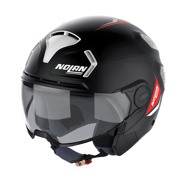 CASCO JET NOLAN N30-4 T OMOLOGAZIONE 06 INCEPTION 019 NERO BIANCO ROSSO OPACO - Della Categoria Caschi Jet Produttore Nolan Helmets - A soli €165! Acquista ora su Due Ruote Accessori