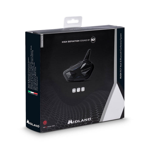 INTERFONO C1527 RUSH RCF SINGOLO BLUETOOTH MIDLAND 2022 - Della Categoria Interfoni Bluetooth Produttore MIDLAND - A soli €215.20! Acquista ora su Due Ruote Accessori