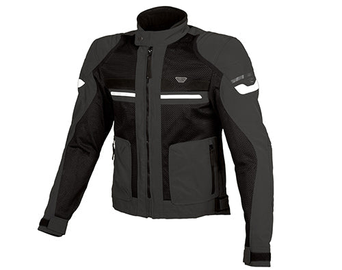 GIUBBINO MACNA UOMO RUSH VISIONE NOTTURNA  NERO-GRIGIO SCURO-BIANCO - Della Categoria Giubbini Estivi Uomo Produttore MACNA - A soli €90! Acquista ora su Due Ruote Accessori