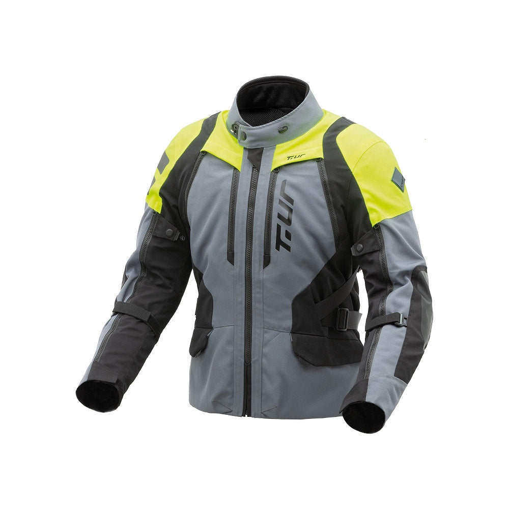 GIACCA TUR USHUAIA 4 STAGIONI UOMO GRIGIO GIALLO FLU - Della Categoria Giubbini Tessuto Uomo Produttore T.UR - A soli €304! Acquista ora su Due Ruote Accessori
