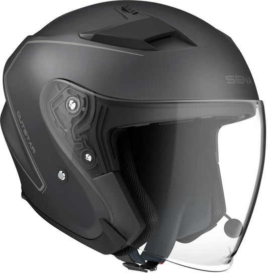 CASCO JET SENA OUSTAR CON BLUETOOTH NERO OPACO - Della Categoria Caschi Jet Produttore SENA - A soli €159.20! Acquista ora su dueruoteaccessori.it